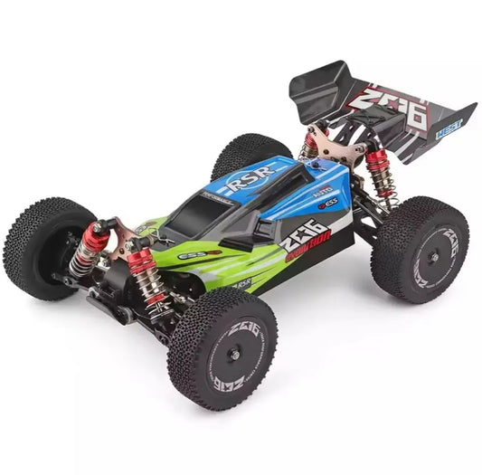 Auto a Control Remoto - 1/14 Buggy Driving - Wltoys 144001 Azul o Rojo - Juguetería del Sur