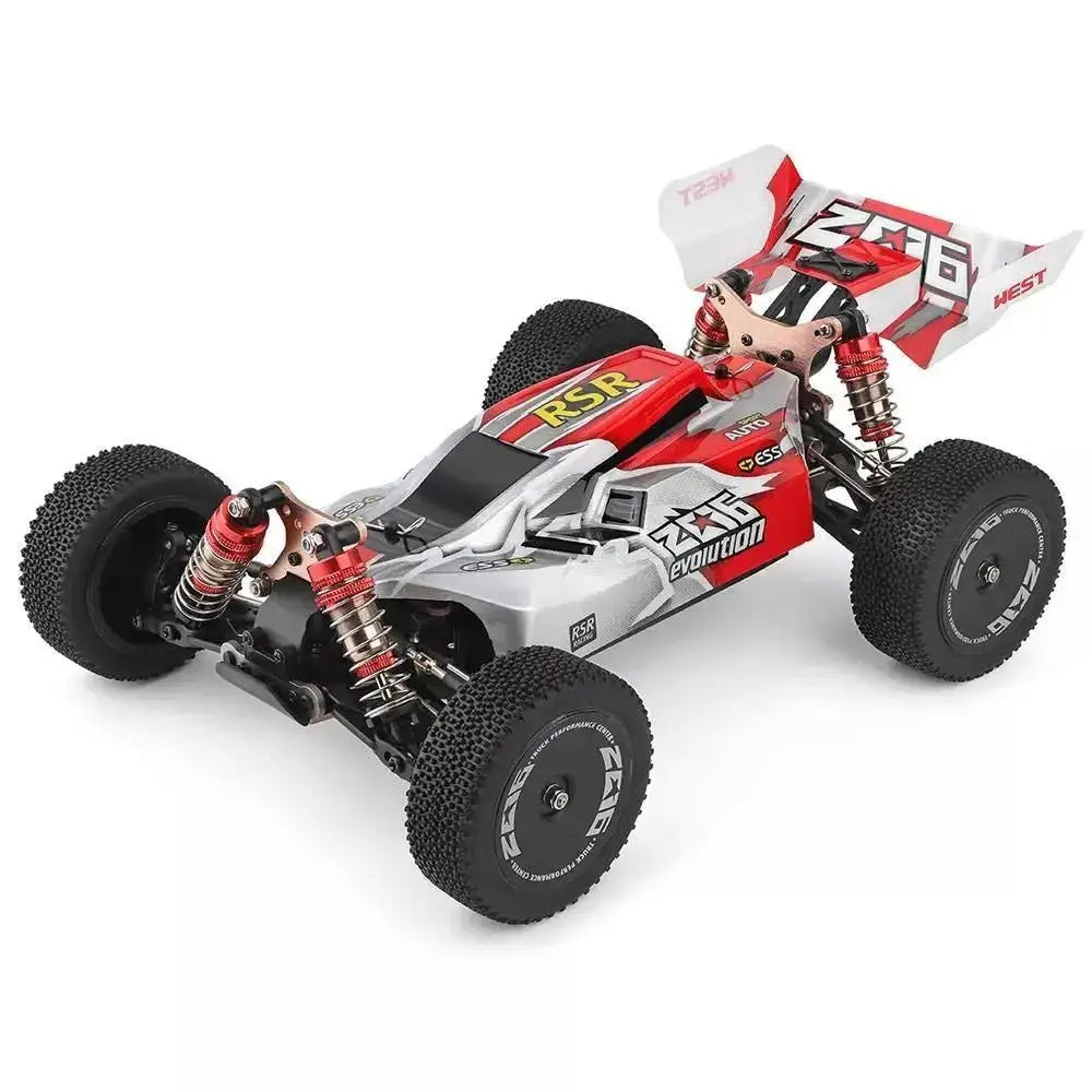 Auto a Control Remoto - 1/14 Buggy Driving - Wltoys 144001 Azul o Rojo - Juguetería del Sur
