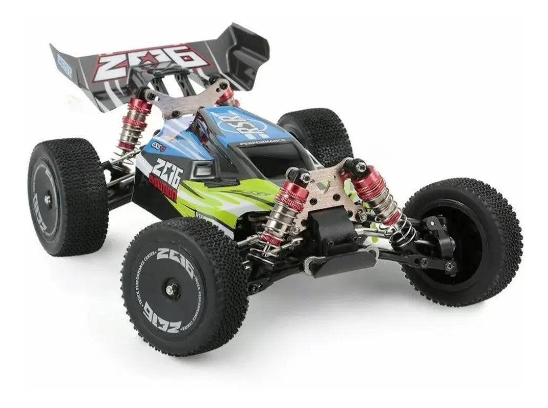 Auto a Control Remoto - 1/14 Buggy Driving - Wltoys 144001 Azul o Rojo - Juguetería del Sur