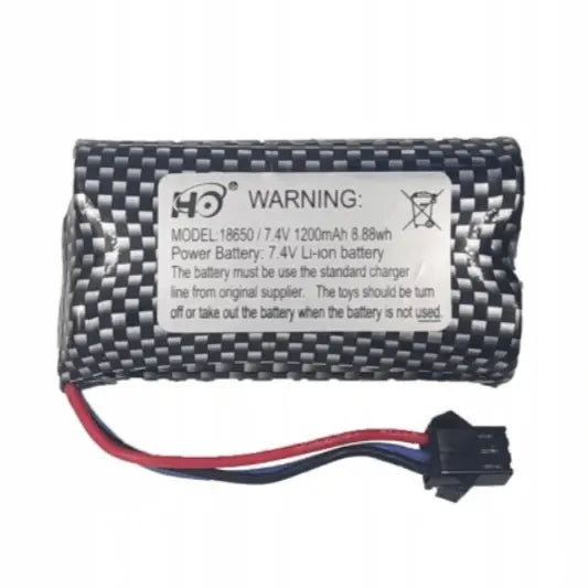 Batería 18650 - Conector SM-3P - 7,4V 1200mah, 2S Genérico