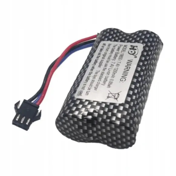 Batería 18650 - Conector SM-3P - 7,4V 1200mah, 2S Genérico