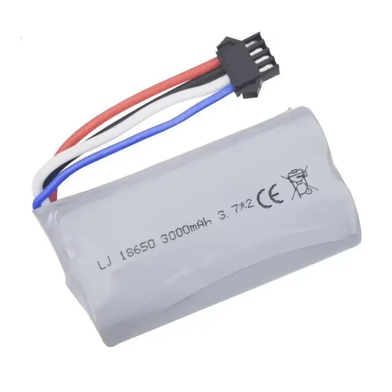 Batería 18650 - Conector SM-4P -  7,4V 3000mah, 2S (Copia) Genérico