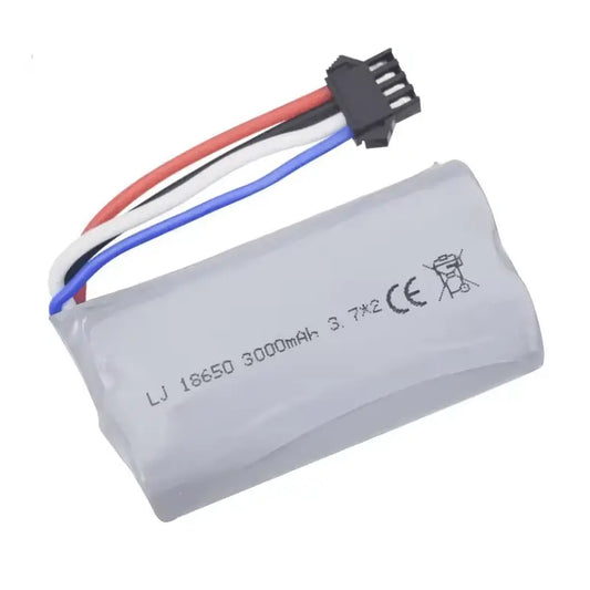 Batería 18650 - Conector SM-4P -  7,4V 3000mah, 2S (Copia) Genérico