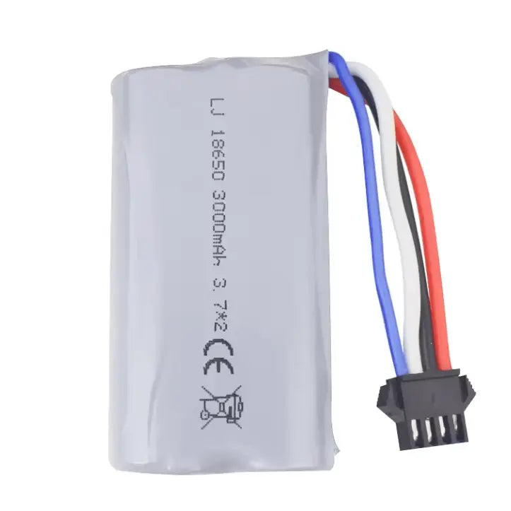 Batería 18650 - Conector SM-4P -  7,4V 3000mah, 2S (Copia) Genérico