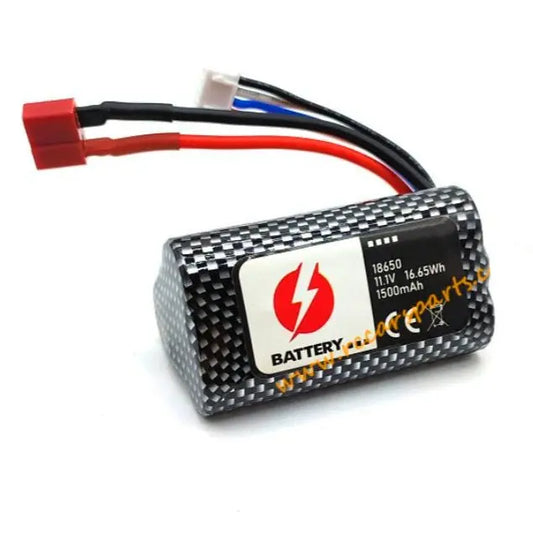 Batería 18650 - Conector T -  11,1V 1500mah, 3S Genérico