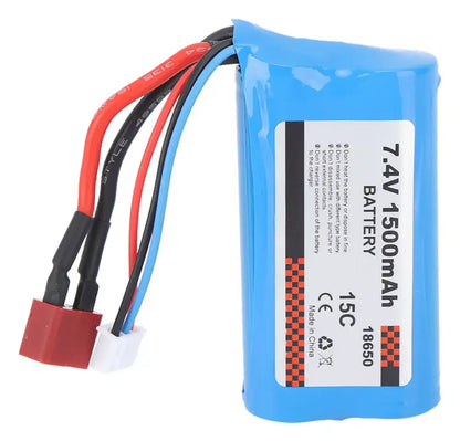 Batería 18650 - Conector T - 7,4V 1500mAh, 2S - Juguetería del Sur