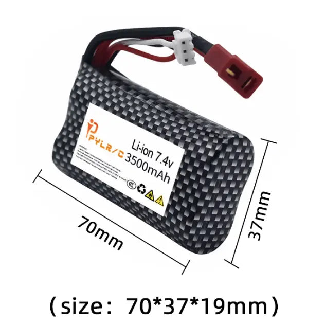 Batería 18650 - Conector T -  7,4V 3500mah, 2S Genérico
