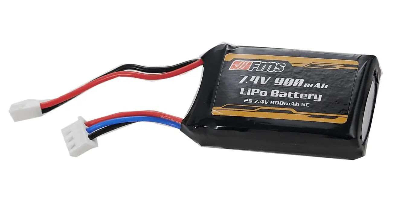 Batería Lipo - Conector Micro Losi 2P -  7,4V 900mah, 2S FMS FMS