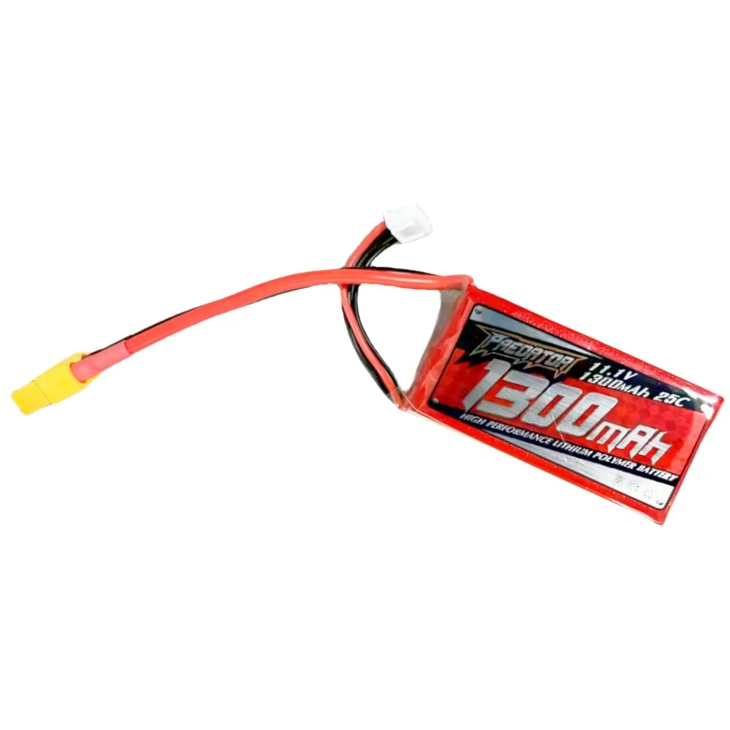 Batería Lipo - Conector XT60 -  11,1V 1300mah, 3S 25C FMS