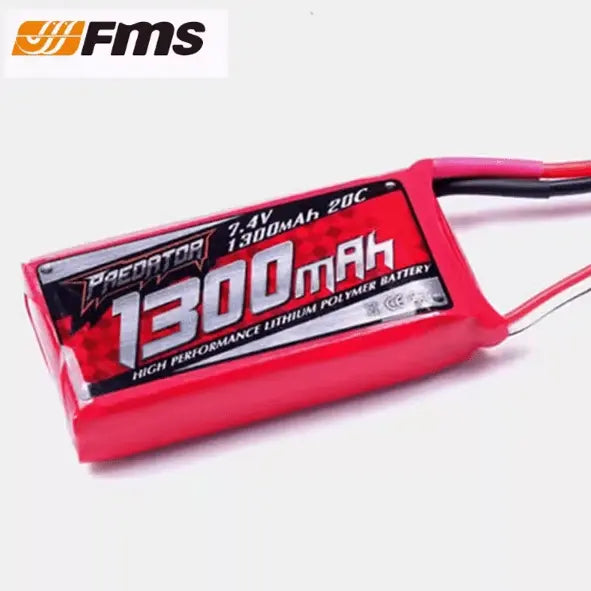 Batería Lipo - Conector XT60 -  11,1V 1300mah, 3S 25C FMS