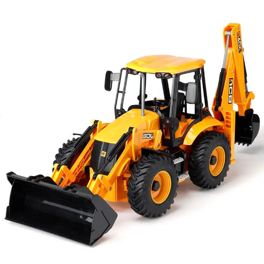 Máquina a Control Remoto - 1/20 Retro Excavadora JCB - Double Eagle E589 - Jugueteria del Sur