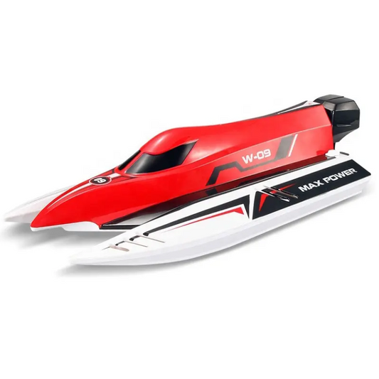 Lancha a Control Remoto - 430mm Catamarán F1 SHIP - WLtoys 915 Rojo - Jugueteria del Sur