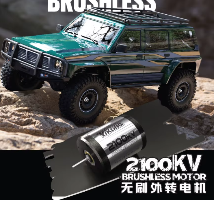 Auto a Control Remoto - 1/10 Nissan Patrol Brushless - YIKONG YK4107 PRO