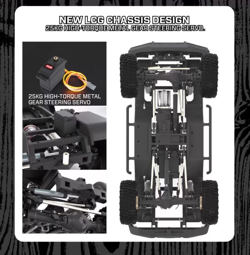 Auto a Control Remoto - 1/10 Nissan Patrol Brushless - YIKONG YK4107 PRO