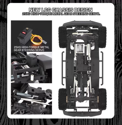 Auto a Control Remoto - 1/10 Nissan Patrol Brushless - YIKONG YK4107 PRO