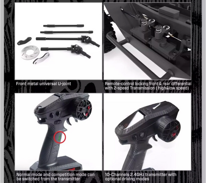 Auto a Control Remoto - 1/10 Nissan Patrol Brushless - YIKONG YK4107 PRO