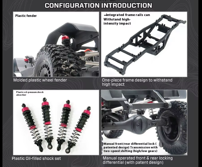 Auto a Control Remoto - 1/10 FORD Bronco - YIKONG YK41012