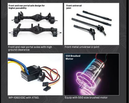 Auto a Control Remoto - 1/10 FORD Bronco - YIKONG YK41012