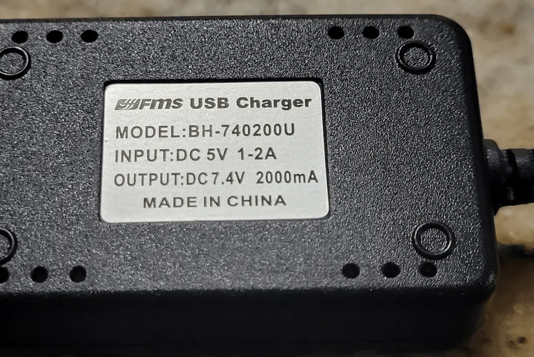 Cargador De Batería - 2S - USB 7,4V 2000mA FMS