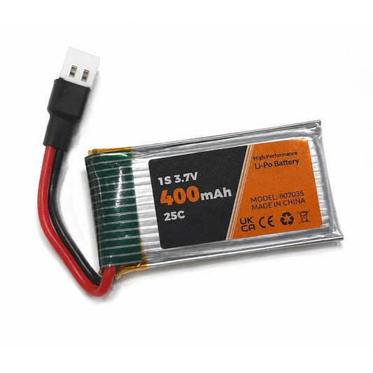 Batería Lipo - 3,7V 400mah, 1S para VolantexRC 761-2S