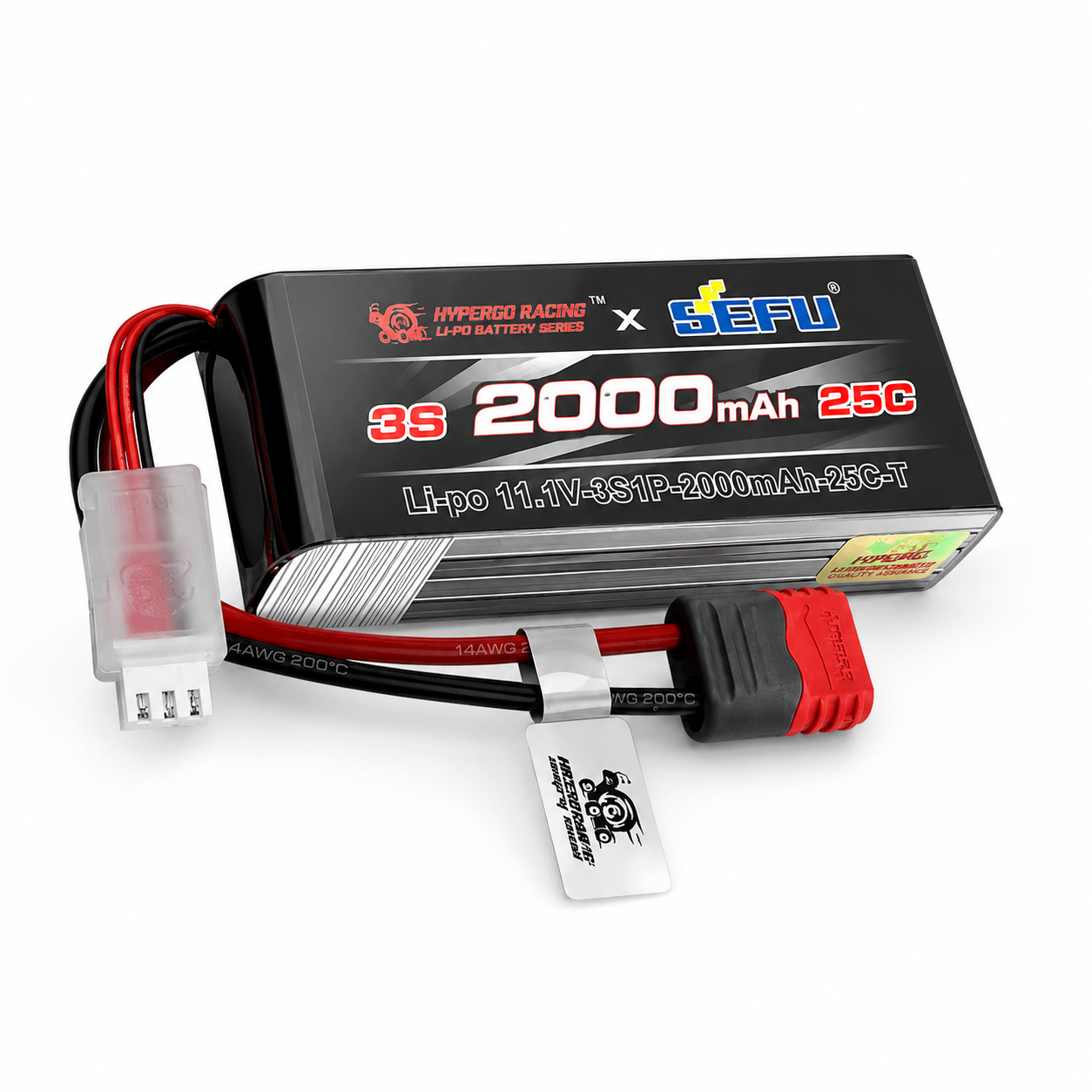 Batería Lipo - Conector T - 11,1V 2000mah, 3S