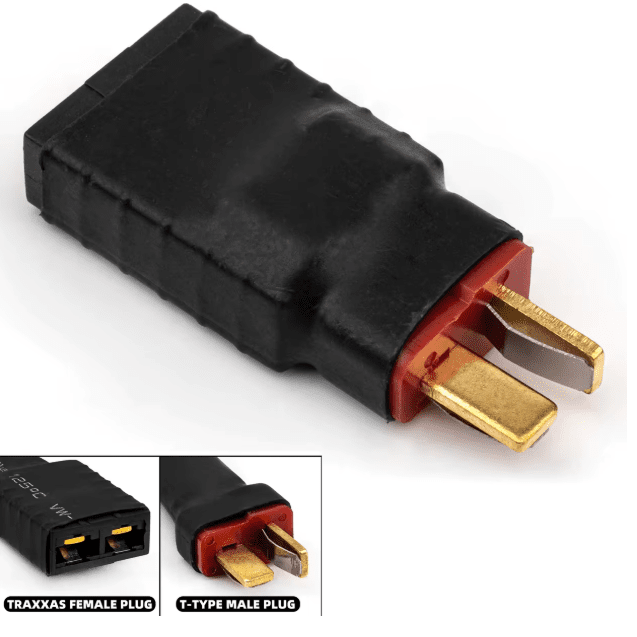 Adaptador de Batería - Conector T/Deans a TRX Traxxas (1 unidad) - Jugueteria del Sur