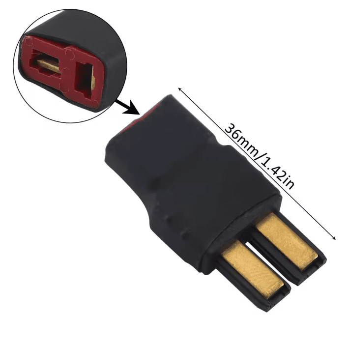Adaptador de Batería - Conector TRX Traxxas a T/Deans - Jugueteria del Sur