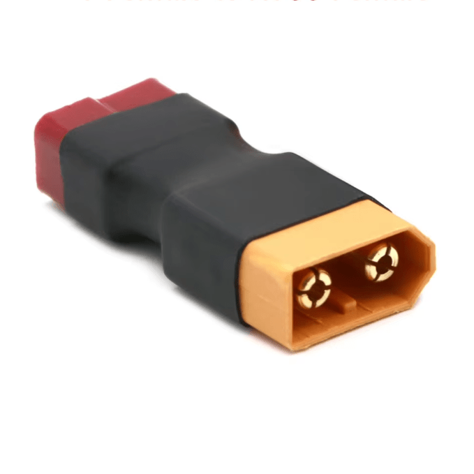 Adaptador de Batería - Conector XT60 a T/Deans (1 unidad) - Jugueteria del Sur