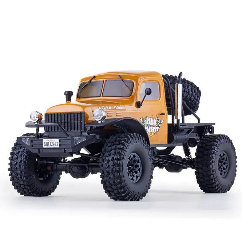 Auto a Control Remoto - 1/10 Atlas Mud Master - FMS Amarillo, Naranjo o Azul - Juguetería del Sur