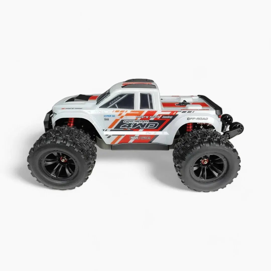 Auto a Control Remoto - 1/10 Camioneta MJX Hyper Go 10208 V2 - Negro o Blanco - Jugueteria del Sur