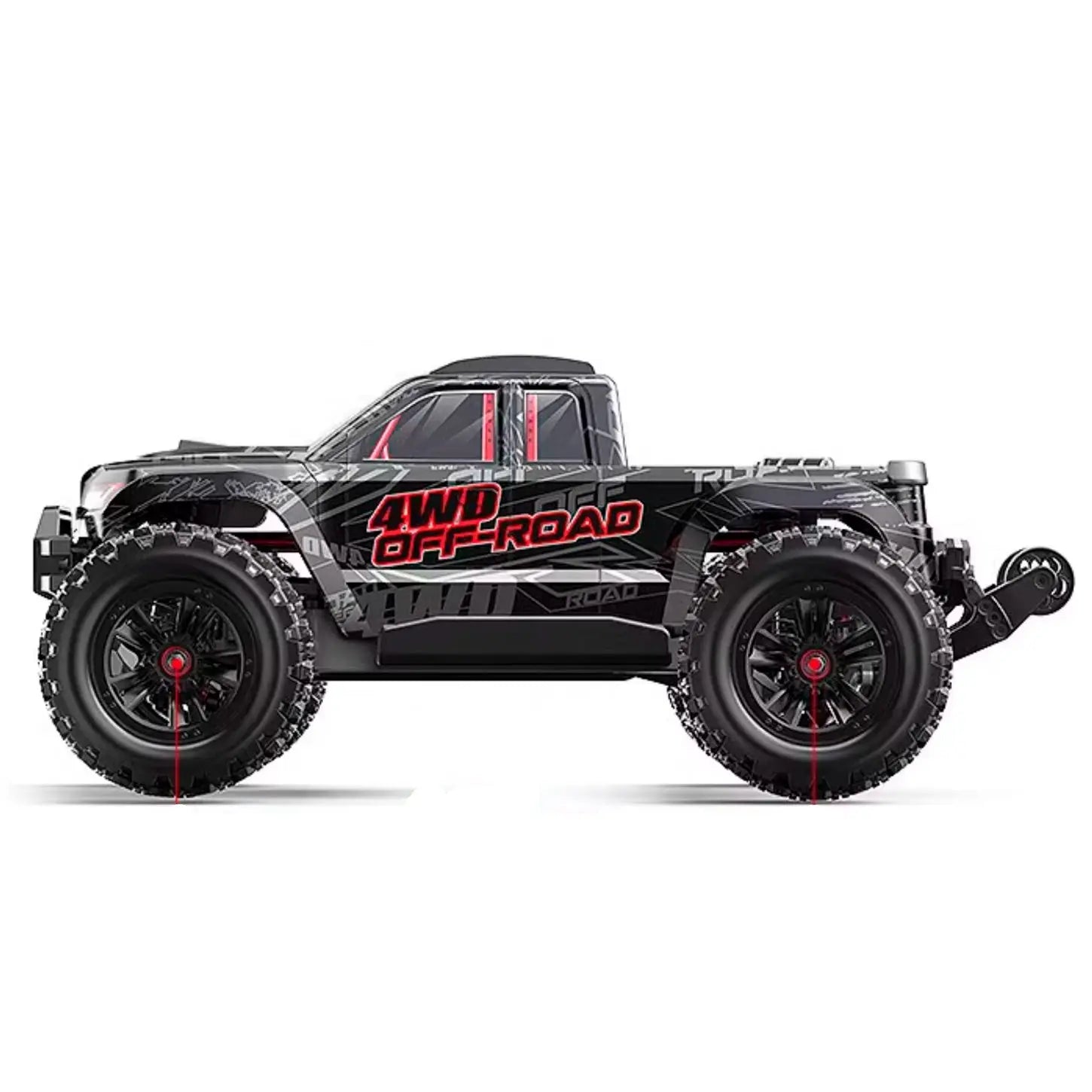Auto a Control Remoto - 1/10 Camioneta MJX Hyper Go 10208 V2 - Negro o Blanco - Jugueteria del Sur