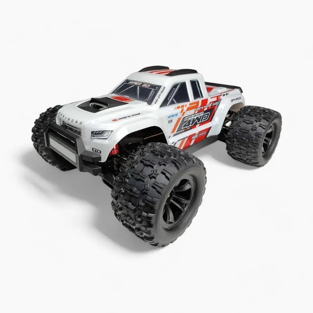 Auto a Control Remoto - 1/10 Camioneta MJX Hyper Go 10208 V2 - Negro o Blanco - Jugueteria del Sur