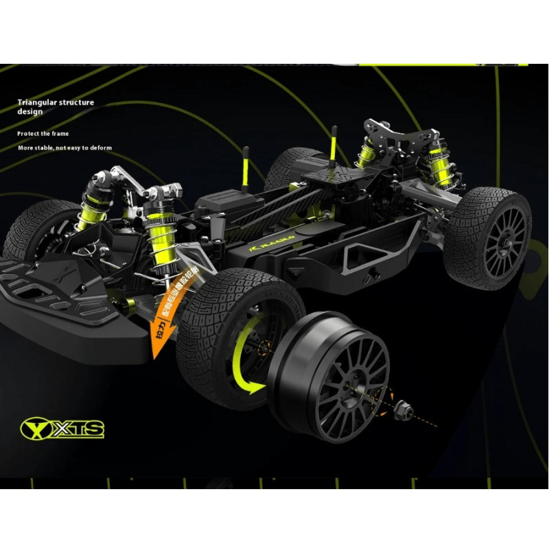 Auto a Control Remoto - 1/10 Ford Rally Carbono - Rlaarlo XTS - F10 RTR - Jugueteria del Sur