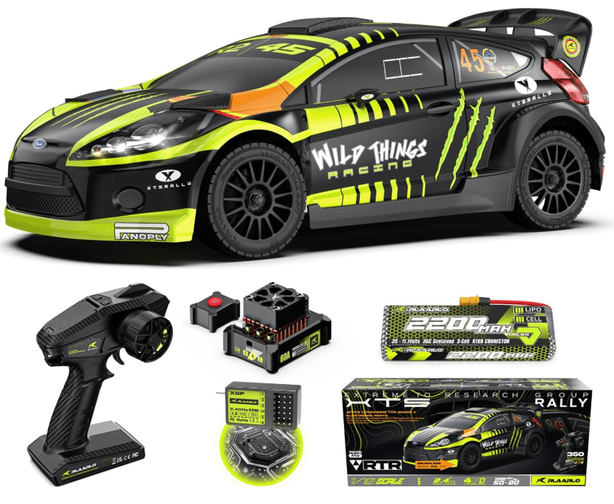 Auto a Control Remoto - 1/10 Ford Rally Carbono - Rlaarlo XTS - F10 RTR - Jugueteria del Sur