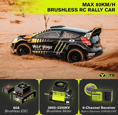 Auto a Control Remoto - 1/10 Ford Rally Carbono - Rlaarlo XTS - F10 RTR - Jugueteria del Sur