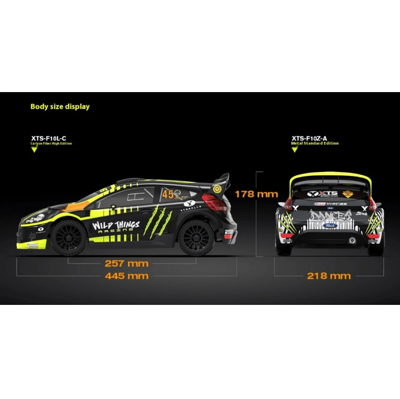 Auto a Control Remoto - 1/10 Ford Rally Carbono - Rlaarlo XTS - F10 RTR - Jugueteria del Sur