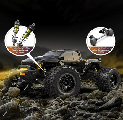 Auto a Control Remoto - 1/10 MINI Omni Terminator Carbono - Rlaarlo RZ001B-C RTR - Juguetería del Sur