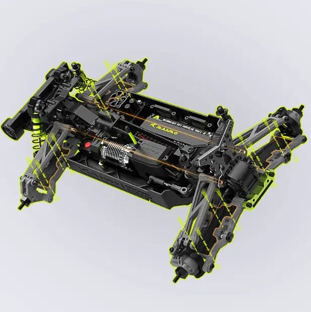 Auto a Control Remoto - 1/10 MINI Omni Terminator Metal - Rlaarlo RZ001G-A RTR - Juguetería del Sur