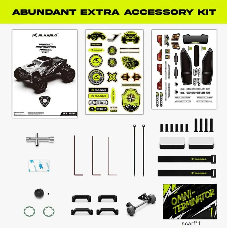 Auto a Control Remoto - 1/10 MINI Omni Terminator Metal - Rlaarlo RZ001G-A RTR - Juguetería del Sur