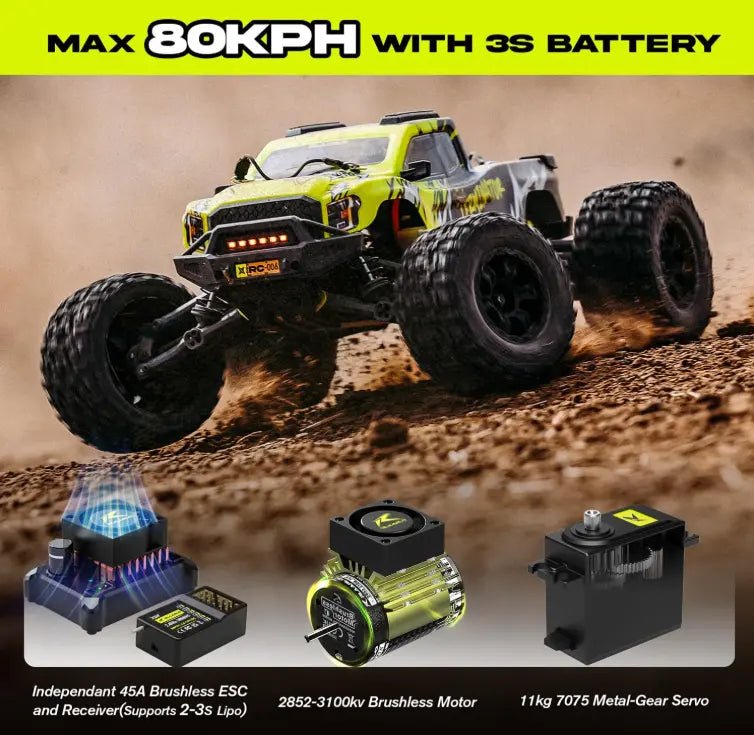 Auto a Control Remoto - 1/10 MINI Omni Terminator Metal - Rlaarlo RZ001G-A RTR - Juguetería del Sur