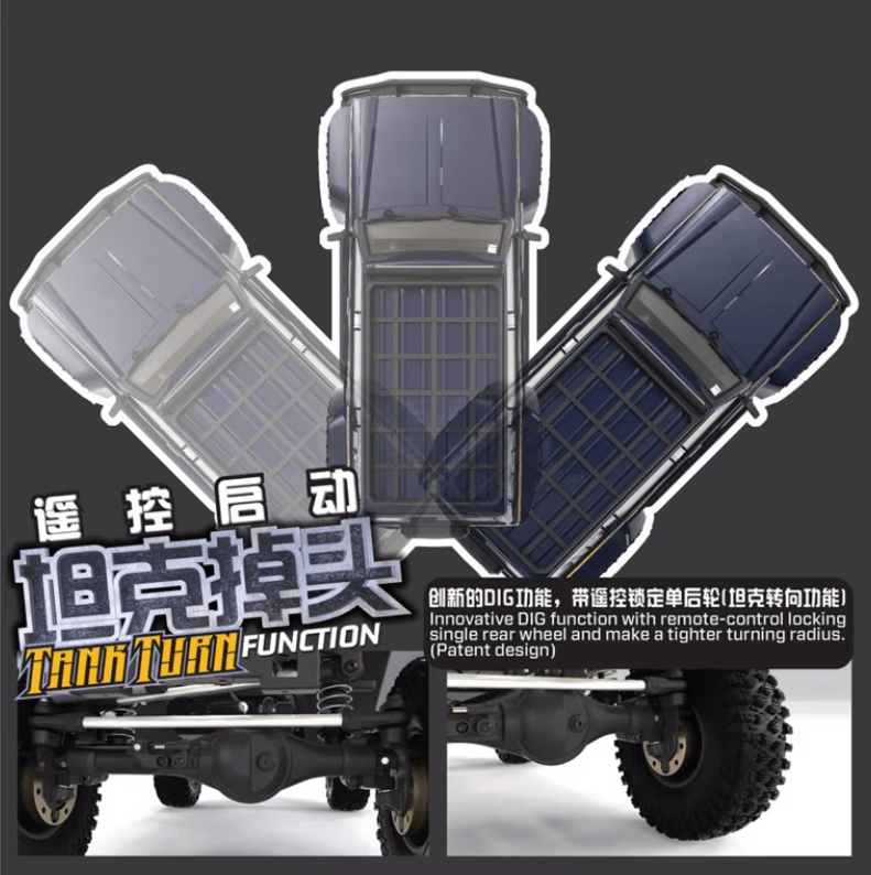 Auto a Control Remoto - 1/10 Nissan Patrol Brushless - YIKONG YK4107 PRO - Jugueteria del Sur