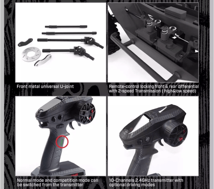 Auto a Control Remoto - 1/10 Nissan Patrol Brushless - YIKONG YK4107 PRO - Jugueteria del Sur