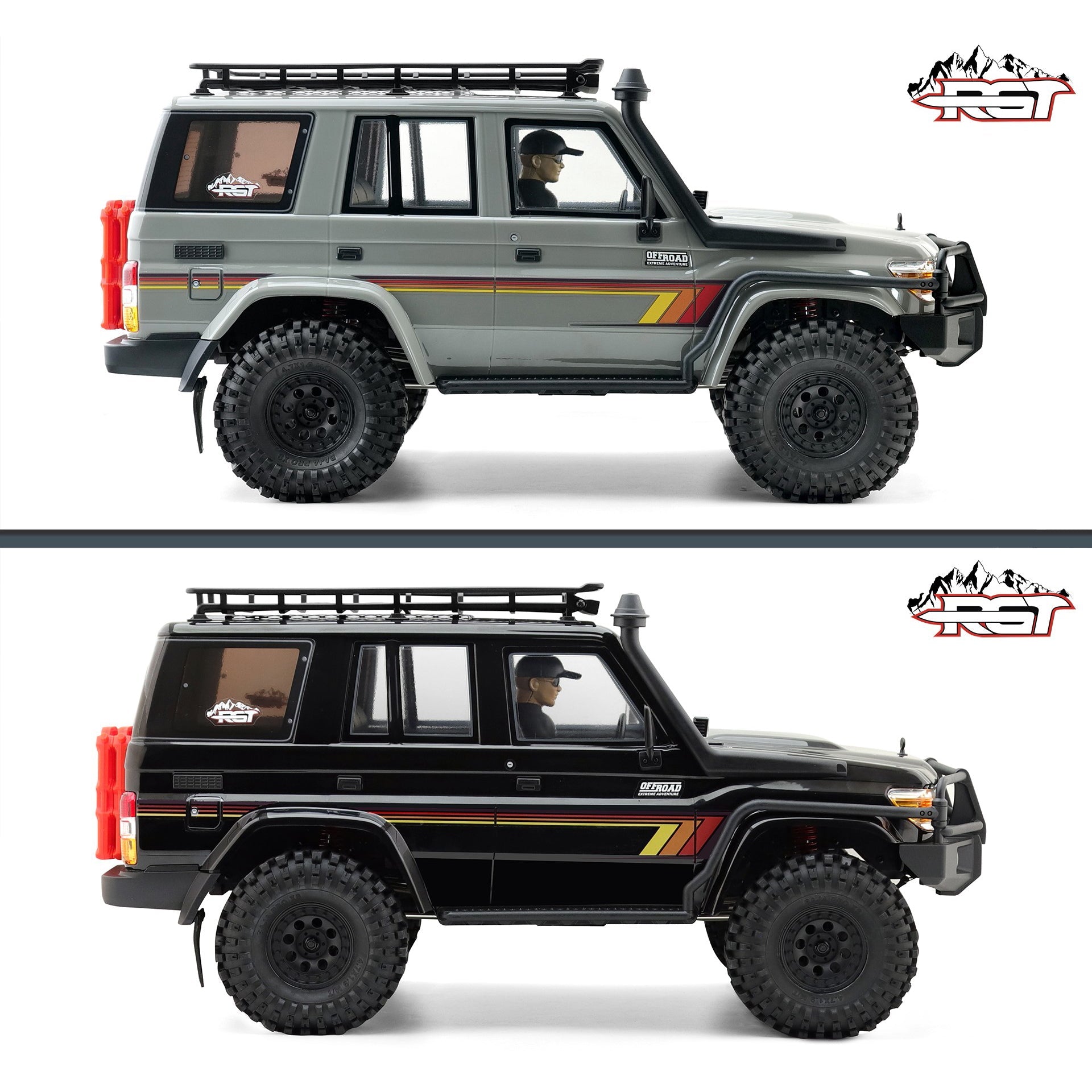 Auto a Control Remoto - 1/10 Rescuer LC76 Waterproof - RGT EX86190 Gris o Negro - Jugueteria del Sur