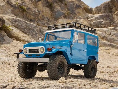 Auto a Control Remoto - 1/10 Toyota Land Cruiser FJ40 - FMS Amarillo o Azul - Jugueteria del Sur