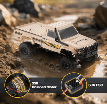 Auto a Control Remoto - 1/10 TOYOTA Land Cruiser LC79 - YIKONG YK41011 - Juguetería del Sur