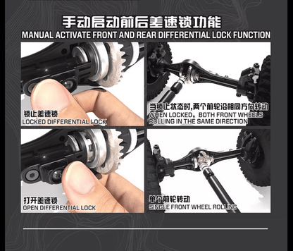 Auto a Control Remoto - 1/10 TOYOTA Land Cruiser LC79 - YIKONG YK41011 - Jugueteria del Sur