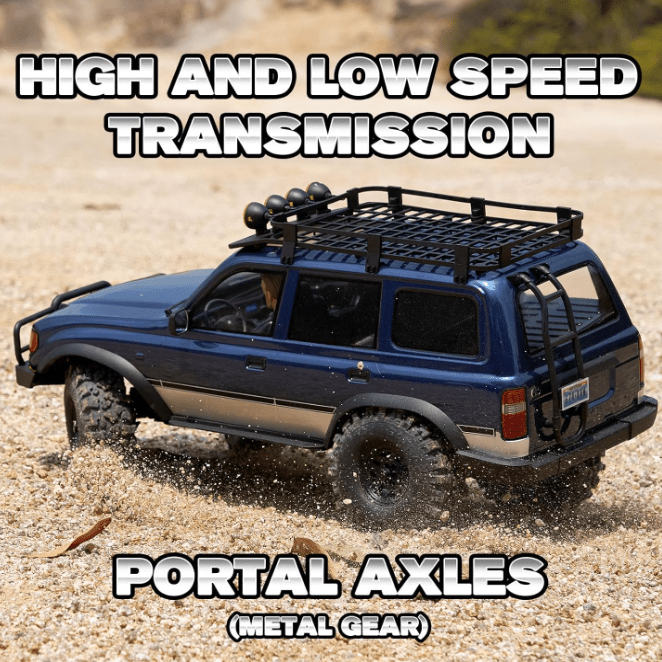 Auto a Control Remoto - 1/10 Toyota Land Cruiser LC80 PRO - FMS FCX10 PRO - Juguetería del Sur