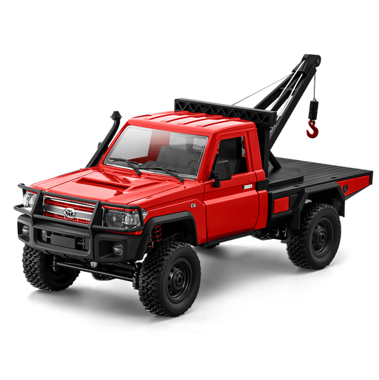 Auto a Control Remoto - 1/12 Camioneta Grúa TOYOTA Land Cruiser - MN82T Rojo o Amarillo - Jugueteria del Sur