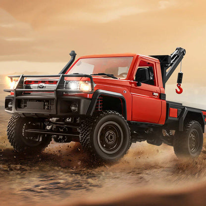 Auto a Control Remoto - 1/12 Camioneta Grúa TOYOTA Land Cruiser - MN82T Rojo o Amarillo - Jugueteria del Sur