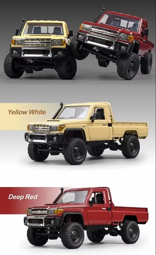 Auto a Control Remoto - 1/12 Camioneta TOYOTA Land Cruiser - MN82 Rojo o Amarillo - Jugueteria del Sur